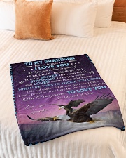 I BELIEVE IN YOU - LOVELY GIFT FOR GRANDSON Small Fleece Blanket - 30" x 40" aos-coral-fleece-blanket-30x40-lifestyle-front-01