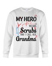 MY HERO WEARS SCRUBS - GIFT FROM GRANDMA Crewneck Sweatshirt tile