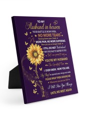 TO MY HUSBAND IN HEAVEN Easel-Back Gallery Wrapped Canvas tile