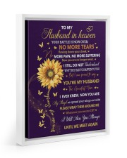 TO MY HUSBAND IN HEAVEN Floating Framed Canvas Prints White tile