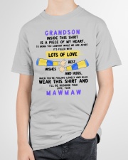 LOTS OF LOVE - PERFECT GIFT FOR GRANDSON Youth T-Shirt garment-youth-tshirt-front-lifestyle-01