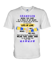 LOTS OF LOVE - PERFECT GIFT FOR GRANDSON V-Neck T-Shirt tile