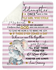 I'LL STAY THERE - GRANDDAUGHTER GIFT WITH ELEPHANT Sherpa Fleece Blanket tile