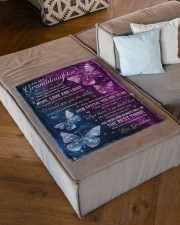 How Special You Are To Me - Lovely Gift For Granddaughter Small Fleece Blanket - 30" x 40" aos-coral-fleece-blanket-30x40-lifestyle-front-03a