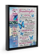 DON'T JUST FLY - GRANDDAUGHTER GIFT WITH BUTTERFLY 11x14 Black Floating Framed Canvas Prints thumbnail
