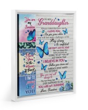 DON'T JUST FLY - GRANDDAUGHTER GIFT WITH BUTTERFLY 11x14 White Floating Framed Canvas Prints thumbnail