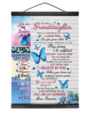 DON'T JUST FLY - GRANDDAUGHTER GIFT WITH BUTTERFLY 12x16 Black Hanging Canvas thumbnail