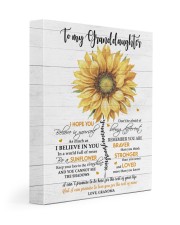 BE A SUNFLOWER - TO GRANDDAUGHTER FROM GRANDMA 11x14 Gallery Wrapped Canvas Prints front