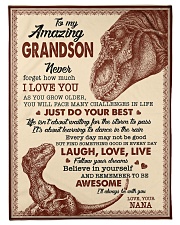 I LOVE YOU - SPECIAL GIFT FOR GRANDSON Fleece Blanket tile
