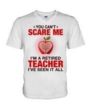 YOU CAN'T SCARE ME - PERFECT GIFT FOR GRANDMA V-Neck T-Shirt tile