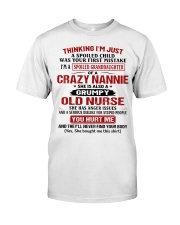 I'M A SPOILED GRANDDAUGHTER OF A CRAZY NANNIE Premium Fit Mens Tee tile