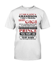 I AM A LUCKY GRANDSON Premium Fit Mens Tee tile