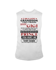 I AM A LUCKY GRANDSON Sleeveless Tee tile