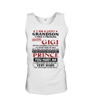 I AM A LUCKY GRANDSON Unisex Tank tile