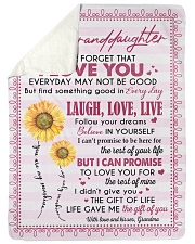 THE GIFT OF LIFE - GREAT GIFT FOR GRANDDAUGHTER Large Sherpa Fleece Blanket - 60" x 80" thumbnail