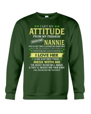I Get My Attitude From My Freakin' Awesome Nannie - Best Gift For Grandson Crewneck Sweatshirt tile