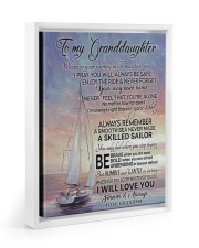 YOUR WAY BACK HOME - BEST GIFT FOR GRANDDAUGHTER Floating Framed Canvas Prints White tile