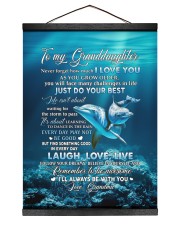 I LOVE YOU - AMAZING GIFT FOR GRANDDAUGHTER Hanging Canvas tile
