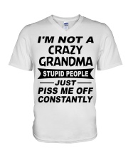 I'm Not A Crazy Grandma V-Neck T-Shirt tile