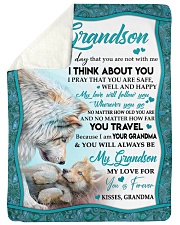 I THINK ABOUT YOU - BEST GIFT FOR GRANDSON Sherpa Fleece Blanket tile