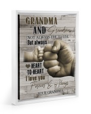 I LOVE YOU - AMAZING GIFT FOR GRANDSON Floating Framed Canvas Prints White tile