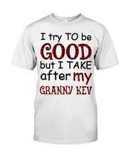 TRY TO BE GOOD - GREAT GIFT FOR GRANDCHILD Premium Fit Mens Tee tile