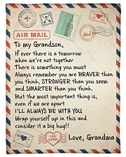 I'LL ALWAYS BE WITH YOU - GRANDMA TO GRANDSON Small Fleece Blanket - 30" x 40" front