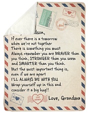 I'LL ALWAYS BE WITH YOU - GRANDMA TO GRANDSON Sherpa Fleece Blanket tile