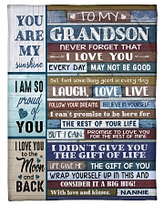 FOLLOW YOUR DREAMS - NANNIE TO GRANDSON Small Fleece Blanket - 30" x 40" front