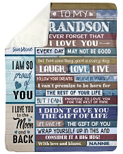 FOLLOW YOUR DREAMS - NANNIE TO GRANDSON Sherpa Fleece Blanket tile