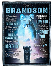 I LOVE YOU - BEST GIFT FOR GRANDSON Small Fleece Blanket - 30" x 40" front