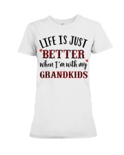 LIFE IS JUST BETTER - PERFECT GIFT FOR GRANDMA Premium Fit Ladies Tee tile