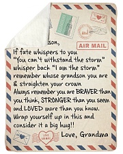 SPECIAL BLANKET FOR YOUR GRANDSON Sherpa Fleece Blanket tile