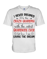 LIVING THE DREAM - PERFECT GIFT FOR GRANDMA V-Neck T-Shirt tile