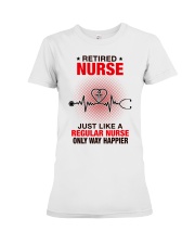JUST LIKE A REGULAR NURSE ONLY WAY HAPPIER Premium Fit Ladies Tee tile