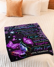 YOU MEAN TO ME - GREAT GIFT FOR GRANDDAUGHTER Small Fleece Blanket - 30" x 40" aos-coral-fleece-blanket-30x40-lifestyle-front-01