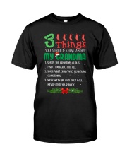3 THINGS YOU SHOULD KNOW ABOUT MY GRANDMA Premium Fit Mens Tee tile