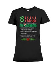 3 THINGS YOU SHOULD KNOW ABOUT MY GRANDMA Premium Fit Ladies Tee tile