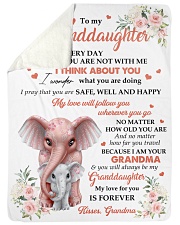 I THINK ABOUT YOU - BEST GIFT FOR GRANDDAUGHTER Sherpa Fleece Blanket tile