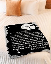 BELIEVE IN YOURSELF - GRANDMA TO GRANDDAUGHTER Small Fleece Blanket - 30" x 40" aos-coral-fleece-blanket-30x40-lifestyle-front-01
