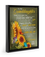 FOLLOW YOUR DREAMS - TO GRANDDAUGHTER FROM GRANNY Floating Framed Canvas Prints Black tile