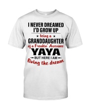 LIVING THE DREAM - BEST GIFT FOR GRANDDAUGHTER Premium Fit Mens Tee tile