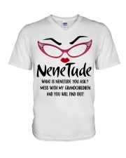WHAT IS NENETUDE YOU ASK - FOR GRANDMA V-Neck T-Shirt tile