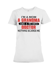 A RETIRED DOCTOR - PERFECT GIFT FOR GRANDMA Premium Fit Ladies Tee tile