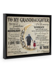 I'M YOUR MOONLIGHT - TO GRANDDAUGHTER FROM GRANDMA Floating Framed Canvas Prints Black tile