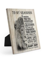 LOVE LIFE - LOVELY GIFT FOR GRANDSON Easel-Back Gallery Wrapped Canvas tile