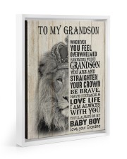 LOVE LIFE - LOVELY GIFT FOR GRANDSON Floating Framed Canvas Prints White tile
