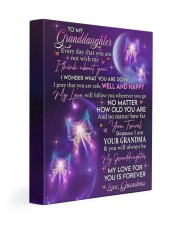 I THINK ABOUT YOU - LOVELY GIFT FOR GRANDDAUGHTER 11x14 Gallery Wrapped Canvas Prints front