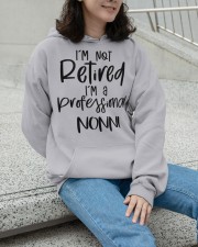 I'm Not Retired - I'm A Professional Nonni Hooded Sweatshirt apparel-hooded-sweatshirt-lifestyle-front-101