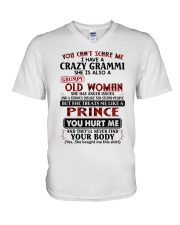 YOU CAN'T SCARE ME - BEST GIFT FOR GRANDSON V-Neck T-Shirt tile
